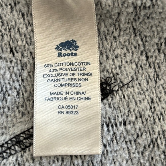 Roots black pepper full zip Mont Tremblant hoodie size M - Picture 14 of 16